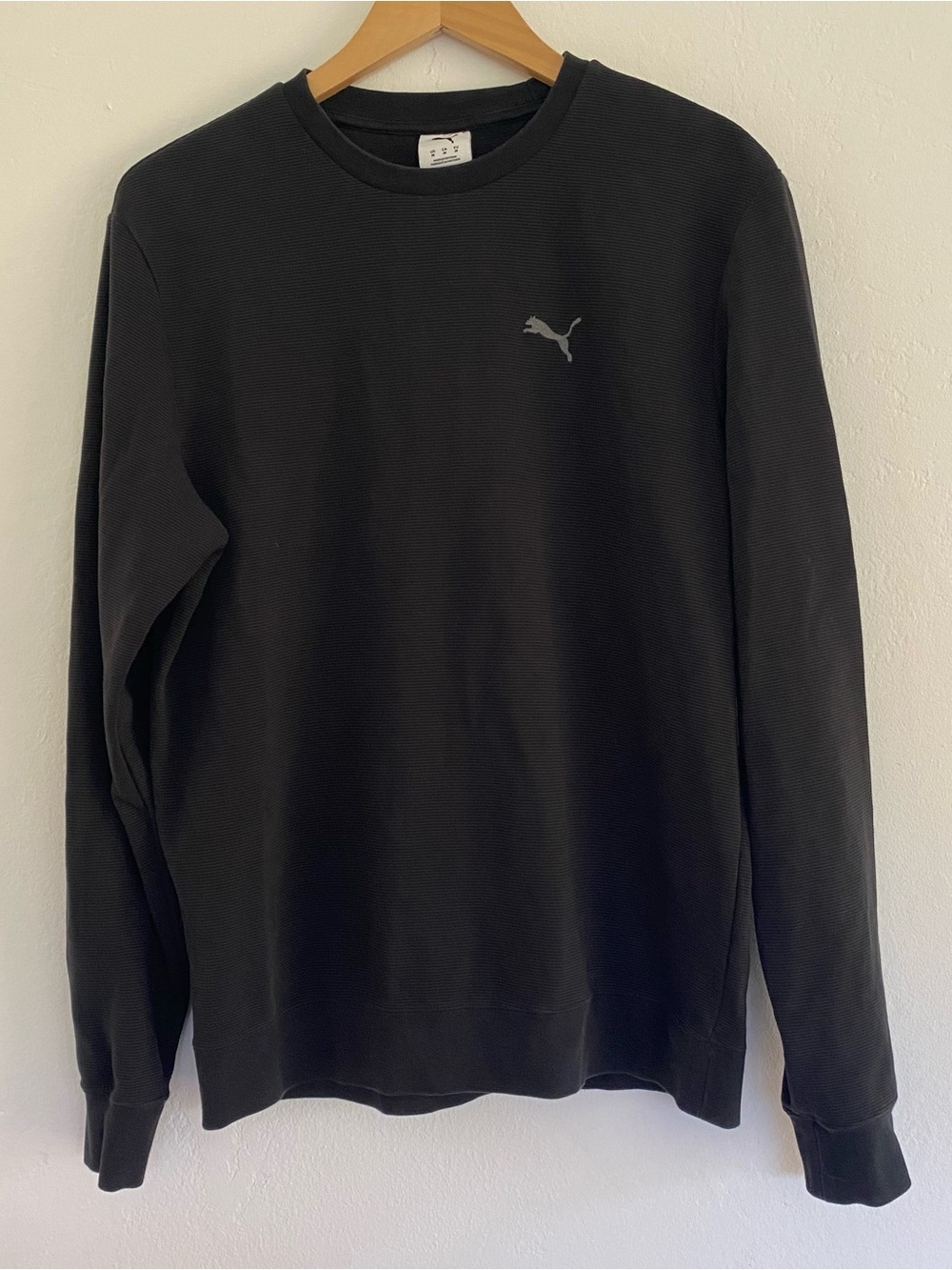 Black PUMA Crewneck Sweater